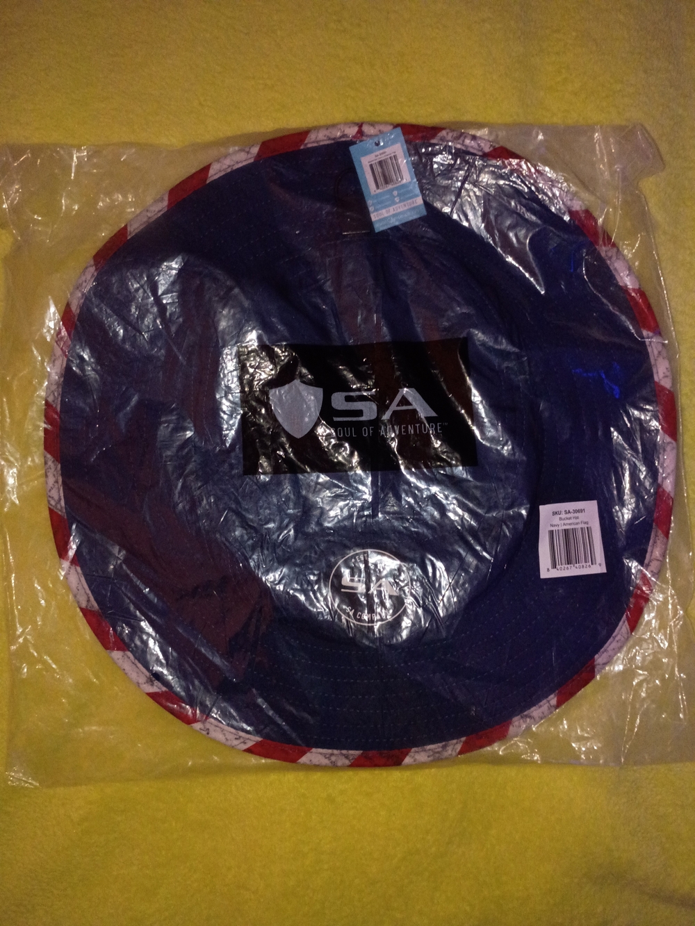 SA Company Soul of Adventure Bucket Hat in navy blue with an American Brim